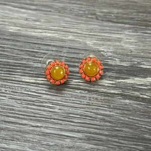 J. Crew Bright Flower Earrings